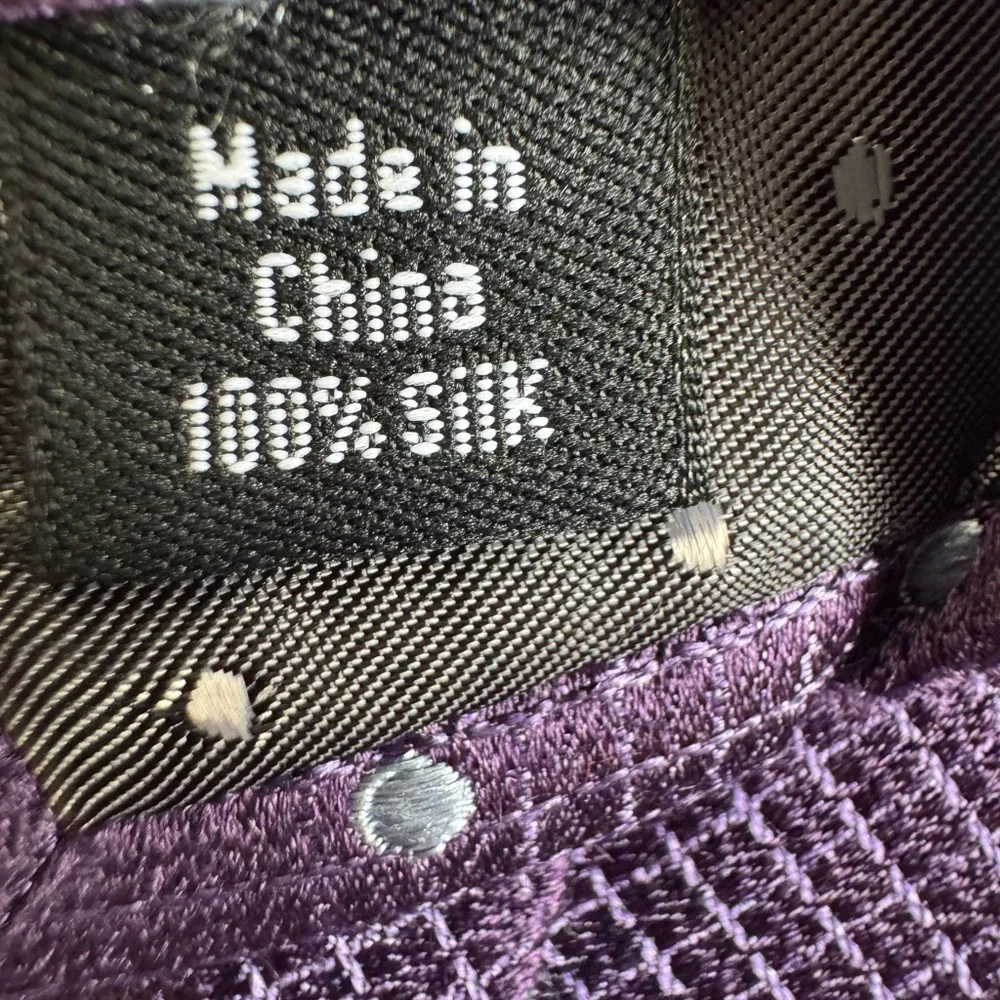 Michael Strahan 100% Silk Purple White Polka Dot Tie 60